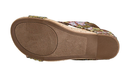 Corkys Footwear Women's Carley Wedges, Featuring Corkys EVA Foam Cushioned Insoles, A 2.5 Inch Heel, Lightweight For All Day Wear, And Hook And Loop Closure