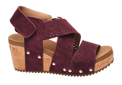 Corkys Footwear Womens Guilty Pleasure Wedges - Featuring a 2.5-Inch Heel, Corkys Signature Soft Cushion EVA Insoles, And A Strappy and Breathable Upper