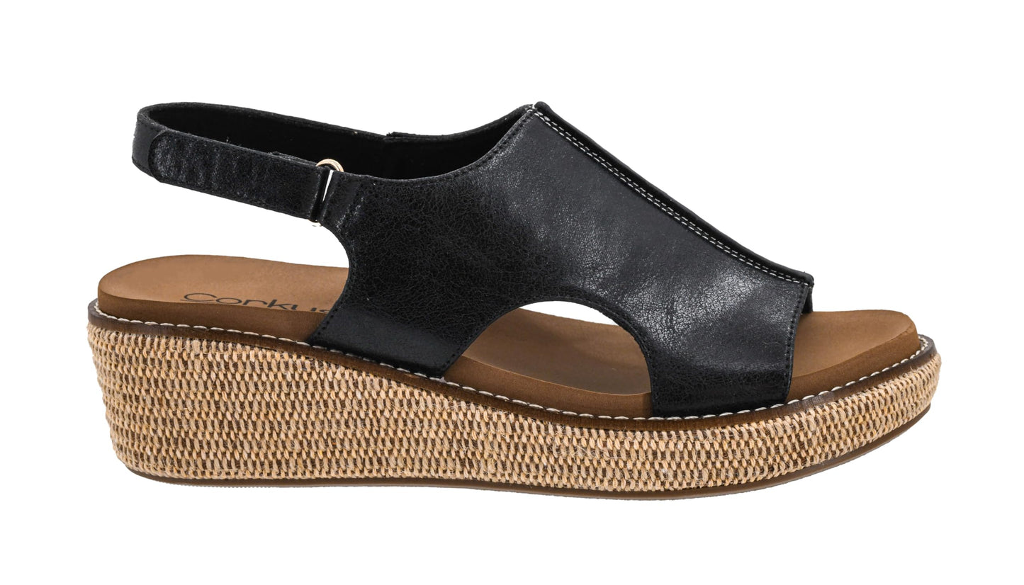 Corkys Footwear Volta Wedge - Chic Elegance Meets All-Year Comfort with a 2-Inch Cork Heel and Marshmallow Insole for Stylish Everyday Wear and All-Day Comfort