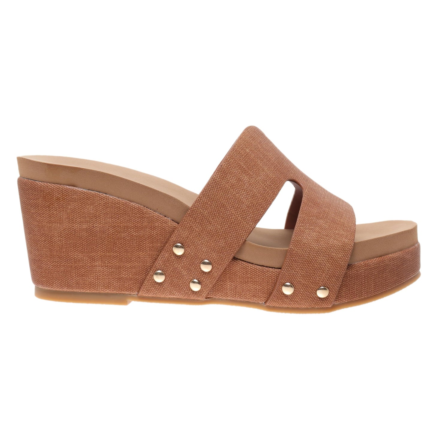 Pierre Dumas Footwear, Women's Vivian-1 Wedge, Slide Sandals, Slip-On, Open Toe