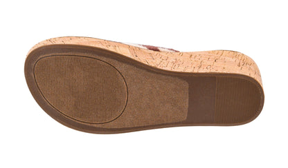 Corkys Footwear Don’t Mind Me Women’s Wedge Sandal – Featuring a 2.5 Inch Heel, Three Adjustable Buckle Straps, A Cushioned EVA Insole, and a Cork-Wrapped Outsole