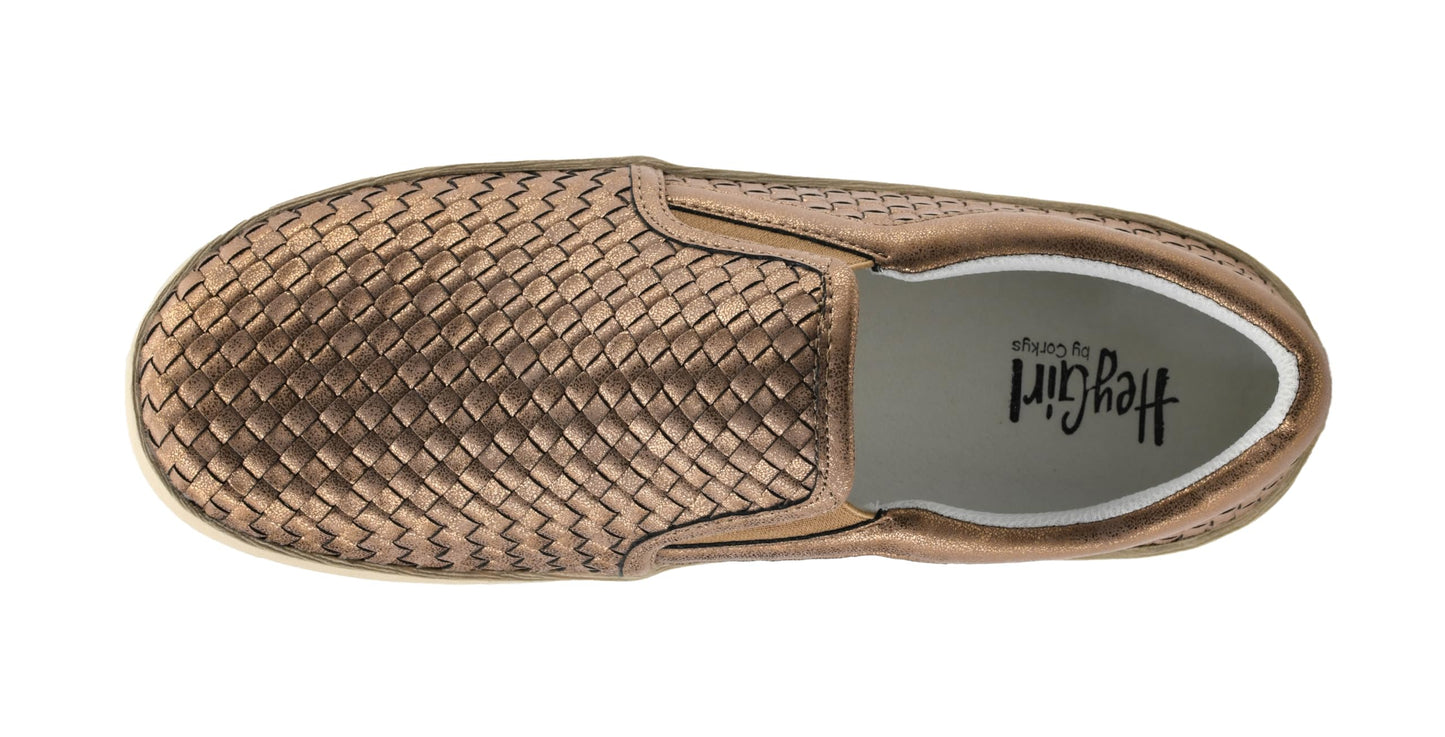 Corkys Footwear Hey Girl Im Weaving Casual Slip on Sneaker