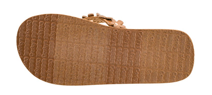 Corkys Footwear No Running Flip Flops - 'V' Strap Adorned With Flowers, Everyday Wear, Soft Footbed for All-Day Comfort, Effortless Slip-On Convenience
