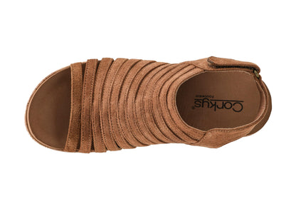 Corkys Footwear Women's Oopsie Daisey Wedge - Featuring a 2.5-Inch Heel, A Strappy and Breathable Upper, Signature Corkys Soft EVA Insoles for All-Day Wear