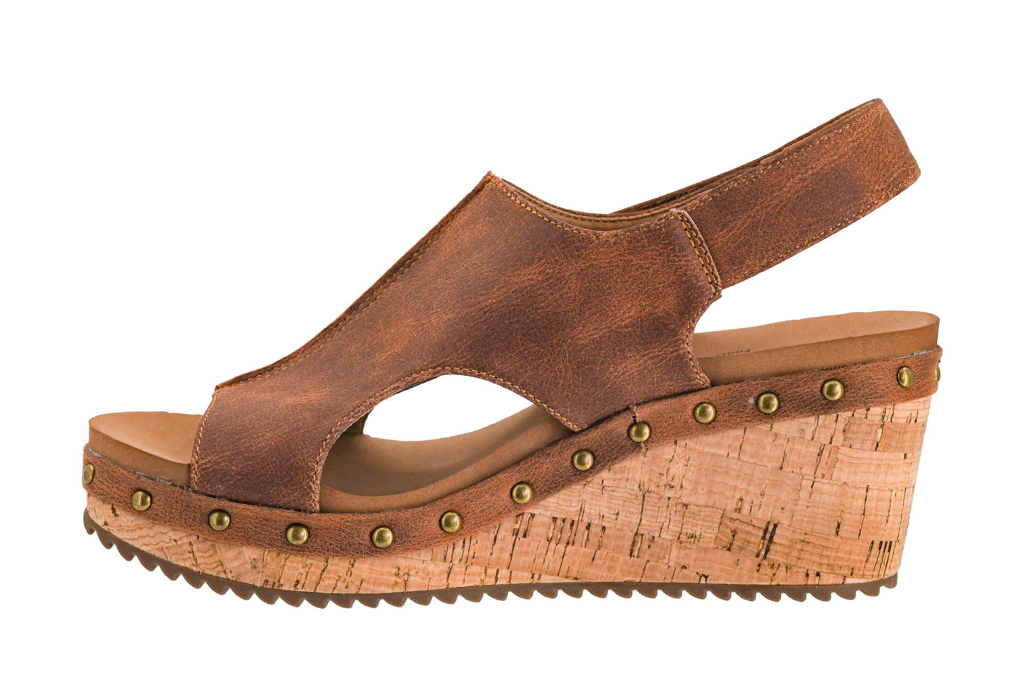 Corkys Footwear Women's For Keeps Wedges - Featuring EVA Foam Cushioned Insoles, A 2.5 Inch Heel, Lightweight For All Day Wear, Easy On And Off With The Hook And Loop Closure