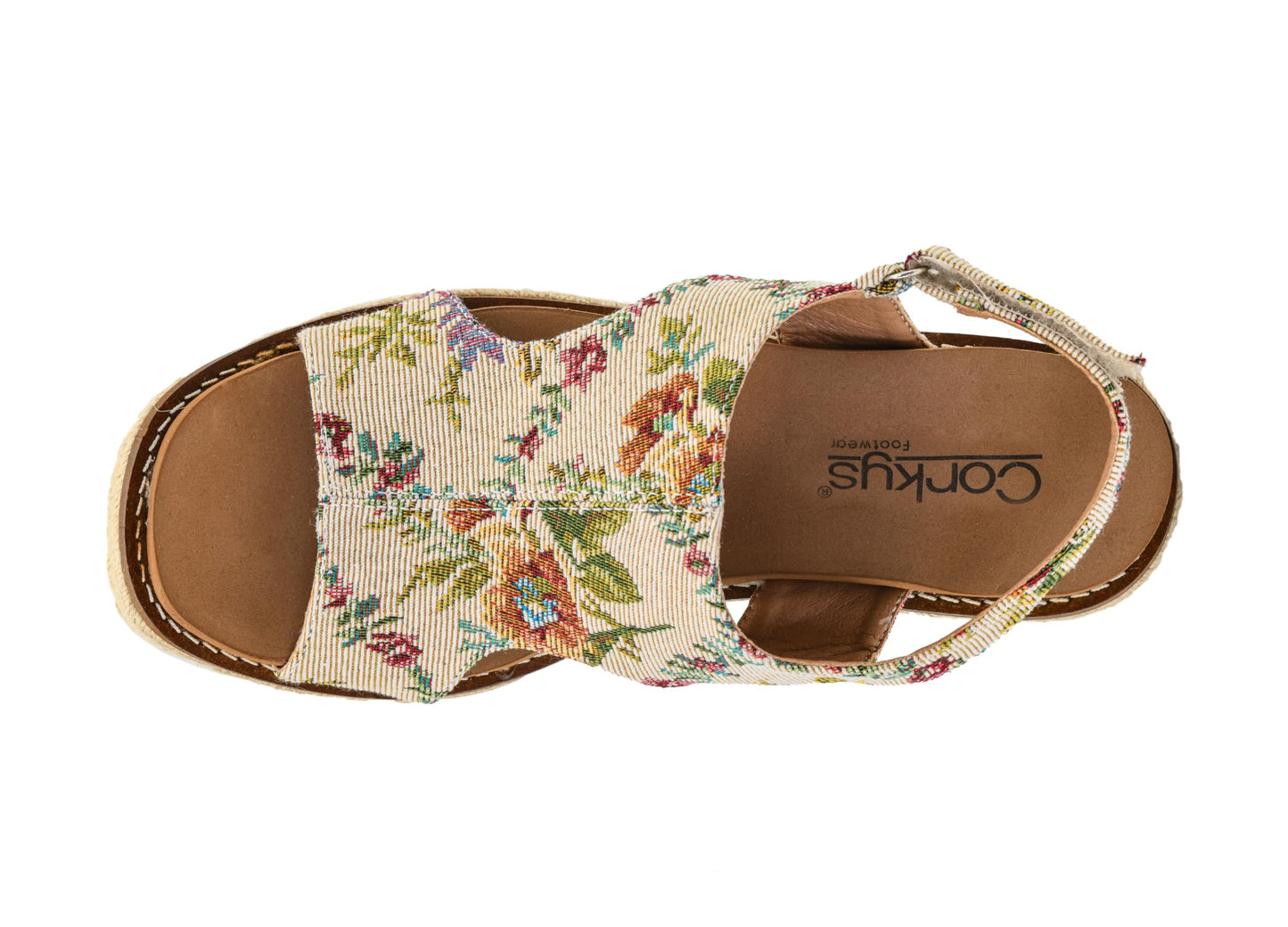 Corkys Footwear Women's Freddie Wedge Sandals with 3.75-Inch Heel and 2-inch Platform- Comfort-Enhancing EVA Insoles, and Stylish Jute Wrapped Bottom Design
