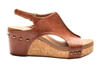 Corkys Footwear Womens Carley Wedges, Featuring Corkys EVA Foam Cushioned Insoles, A 2.5 Inch Heel, Lightweight For All Day Wear, And Hook And Loop Closure