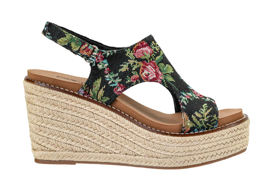 Corkys Footwear Women's Freddie Wedge Sandals with 3.75-Inch Heel and 2-inch Platform- Comfort-Enhancing EVA Insoles, and Stylish Jute Wrapped Bottom Design