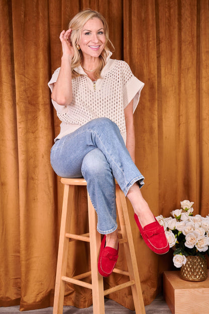 Corkys Footwear Women's Driving Miss Daisy Driving Loafer/Moccasin, A Classic Slip-On with Bow Knot, Cushioned Insole and Durable Rubber Outsole for All-Day Comfort