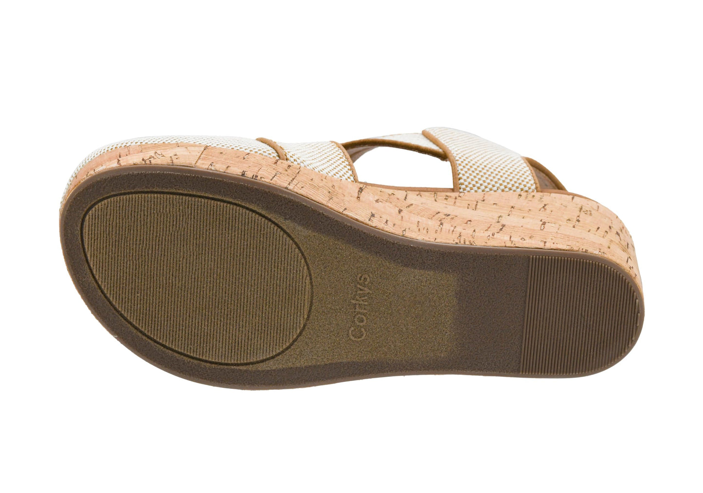 Corkys Footwear Case Closed Wedge - A Stylish 2.5-Inch Heel with 1-Inch Platform, Closed Toe, Cross Strap Upper, Hook N Loop Ankle Strap Closure, and EVA Insoles