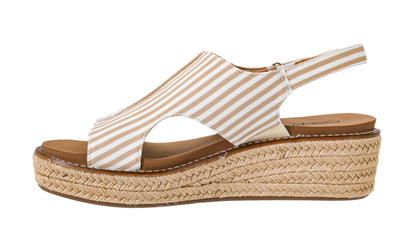 Corkys Footwear Women's Ready Or Not Wedge Sandals with 2-Inch Heel - Comfort-Enhancing EVA Insoles, Hook and Loop Closure, and Stylish Jute Wrapped Bottom Design