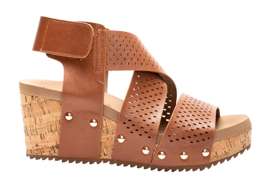 Corkys Footwear Womens Guilty Pleasure Wedges - Featuring a 2.5-Inch Heel, Corkys Signature Soft Cushion EVA Insoles, And A Strappy and Breathable Upper