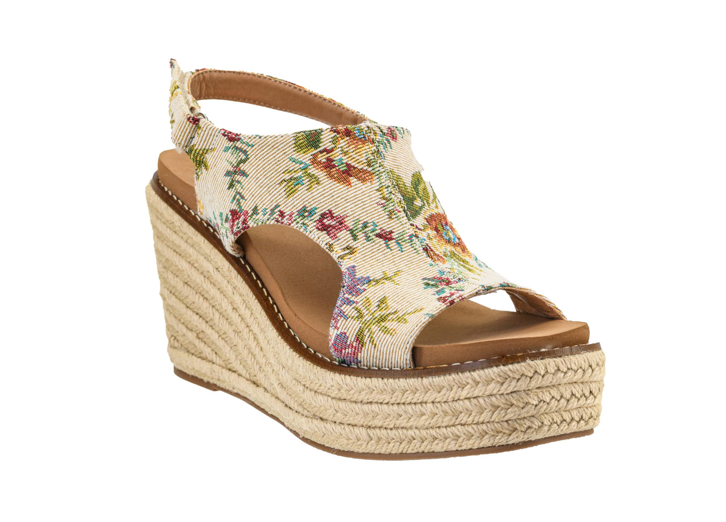 Corkys Footwear Women's Freddie Wedge Sandals with 3.75-Inch Heel and 2-inch Platform- Comfort-Enhancing EVA Insoles, and Stylish Jute Wrapped Bottom Design
