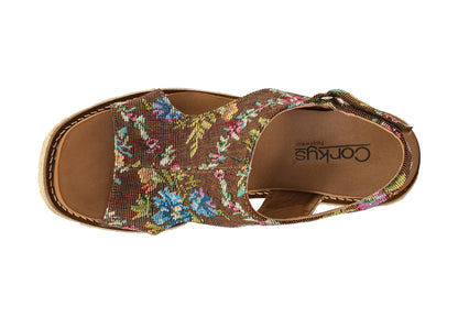 Corkys Footwear Women's Freddie Wedge Sandals with 3.75-Inch Heel and 2-inch Platform- Comfort-Enhancing EVA Insoles, and Stylish Jute Wrapped Bottom Design