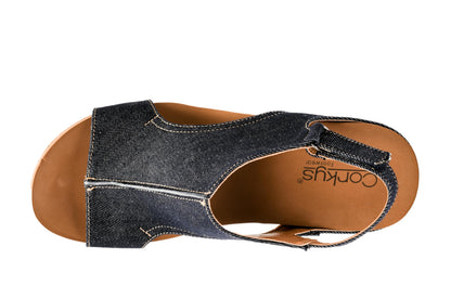 Corkys Footwear Womens Carley Wedges, Featuring Corkys EVA Foam Cushioned Insoles, A 2.5 Inch Heel, Lightweight For All Day Wear, And Hook And Loop Closure