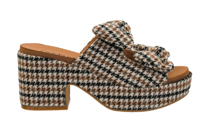 Corkys Footwear Women's Put A Bow On It Heeled Sandal - With A 3.25-Inch heel And 1-Inch platform, Chunky Heel, EVA Insole, and a Stylish Upper With Bows