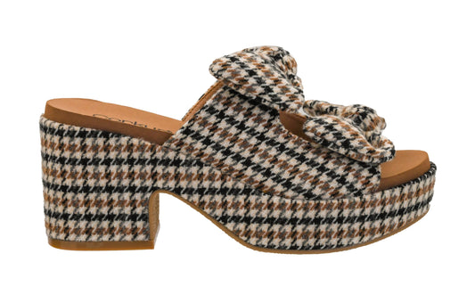 Corkys Footwear Women's Put A Bow On It Heeled Sandal - With A 3.25-Inch heel And 1-Inch platform, Chunky Heel, EVA Insole, and a Stylish Upper With Bows