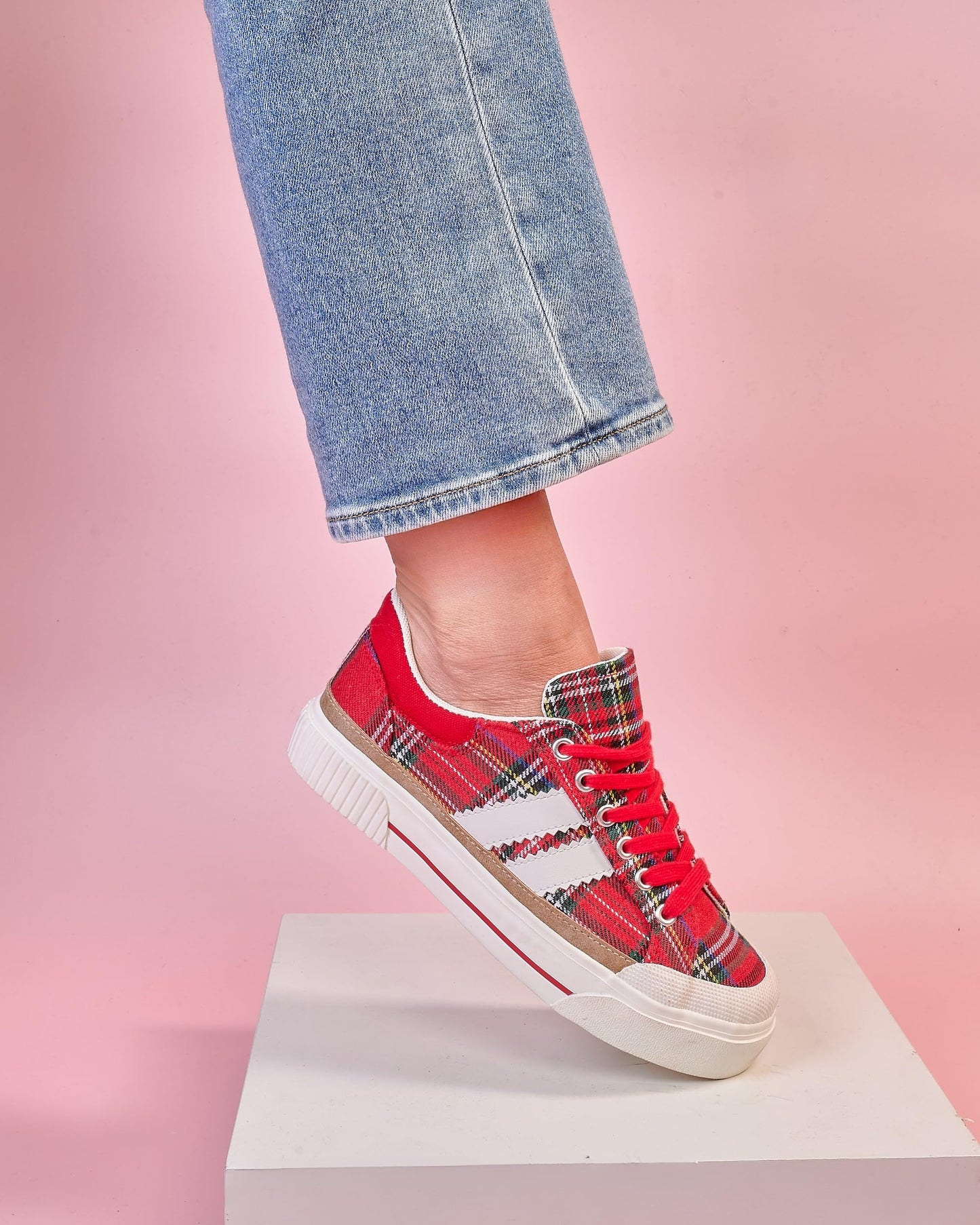 Corkys Footwear Hey Girl Womens Thats Her Fashion Sneaker - Featuring Two Stripes on The Side, Cushioned Insoles for All Day Wear, and A Lace-Up Design