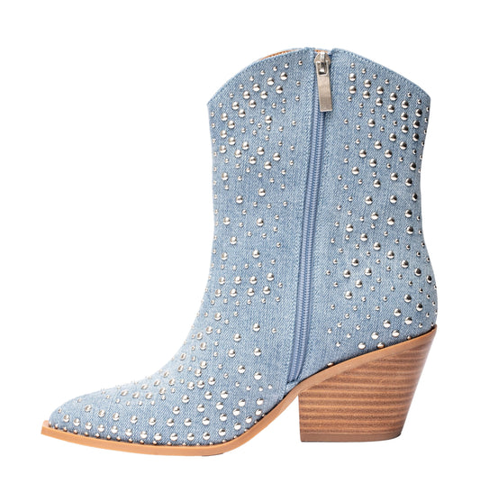 Corkys Footwear Women's Lowlights Studded Bootie